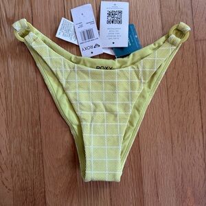 Roxy Salty Shine High Leg Cheeky Bikini Bottoms | NWT